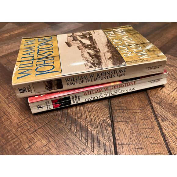 William W. Johnstone Lot of 2-Rage of Mountainman and Destiny of Mountainman VTG - Picture 2 of 9